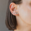 pendientes confeti en plata talla L M S