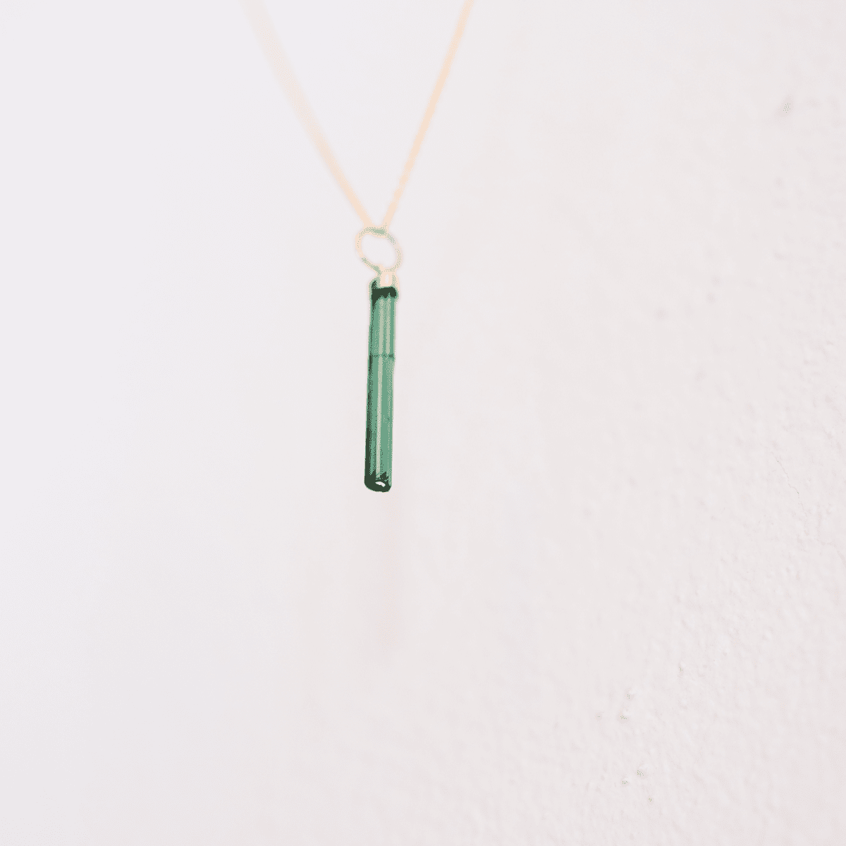 Collar Sticks turmalina verde natural