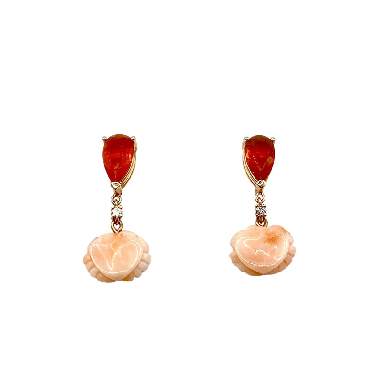 Pendientes Cangrejo de Coral